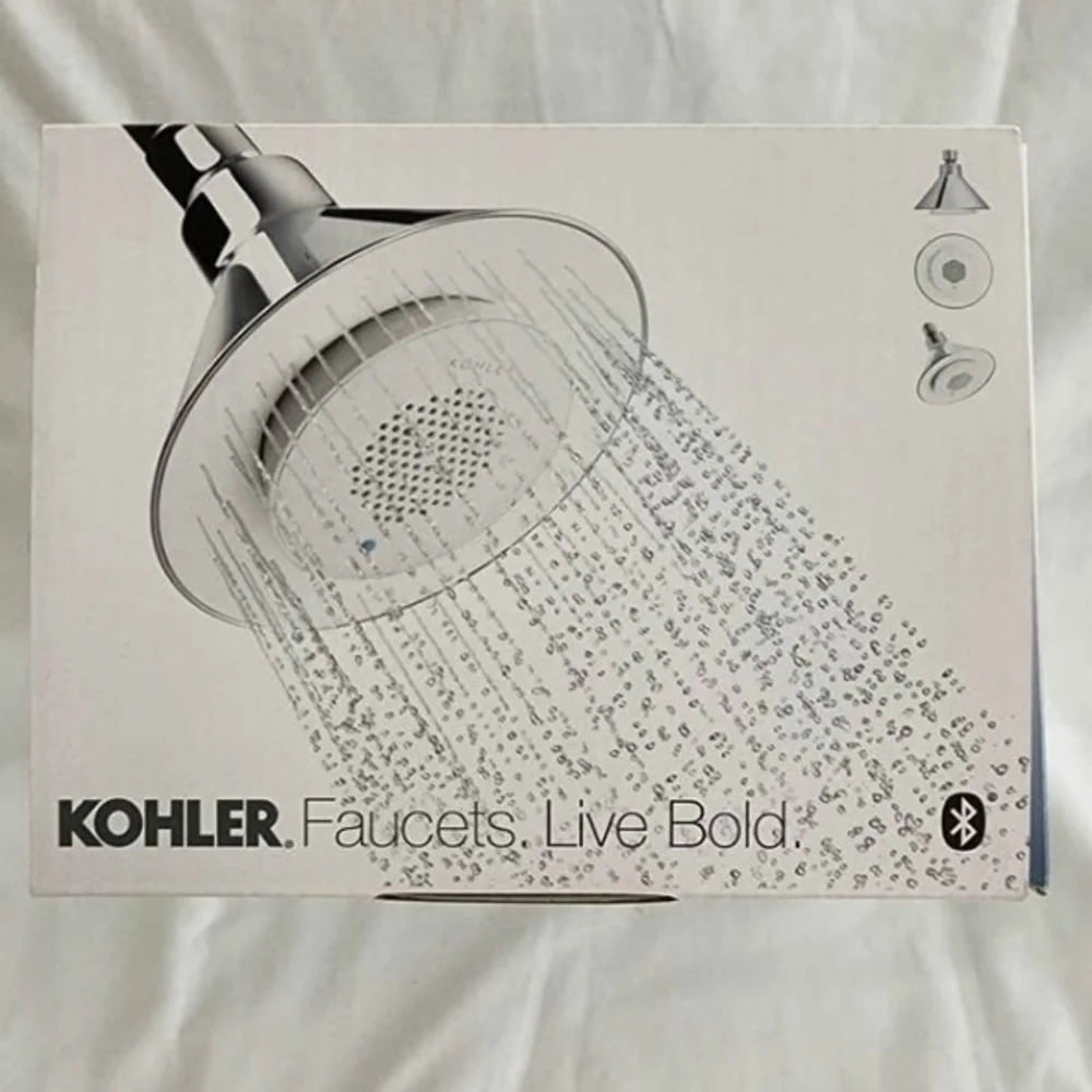 NWT Kohler Moxie Showerhead Wireless Bluetooth Speaker Chrome #G0224 - Picture 3 of 5